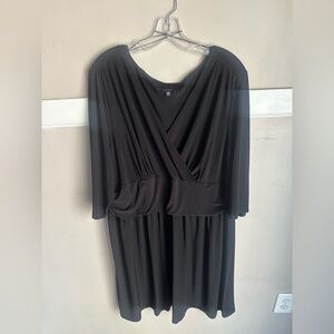 Tiana B. Black Draped Dress Size 3X